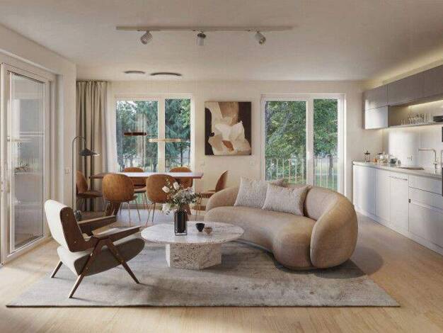 Wohnung zum Kauf - Neubau 631.000 € 3 Zimmer 72,5 m² Wildbaderstraße 14 Bad Cannstatt Stuttgart / Bad Cannstatt 70372