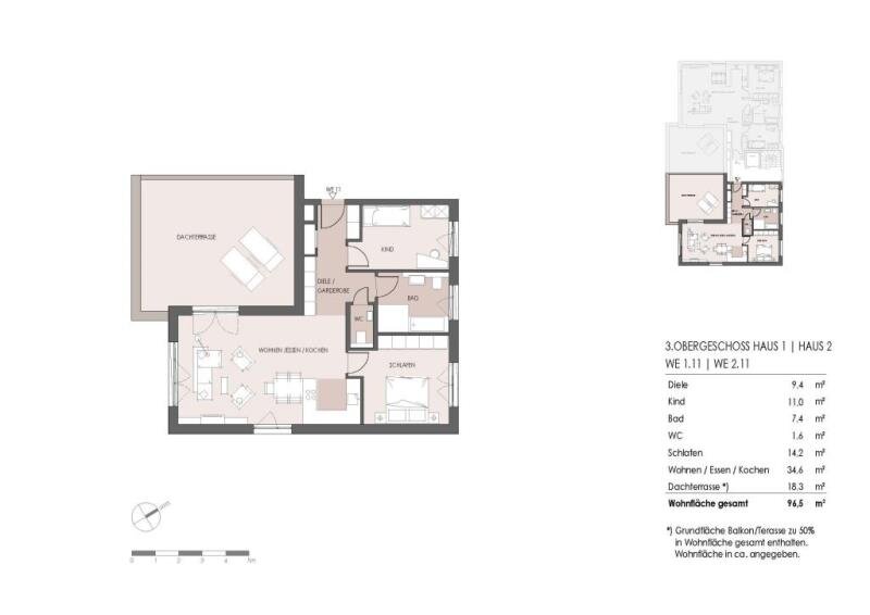 Wohnung zum Kauf 498.000 € 3 Zimmer 96 m²<br/>Wohnfläche Dudenhofen Rodgau 63110