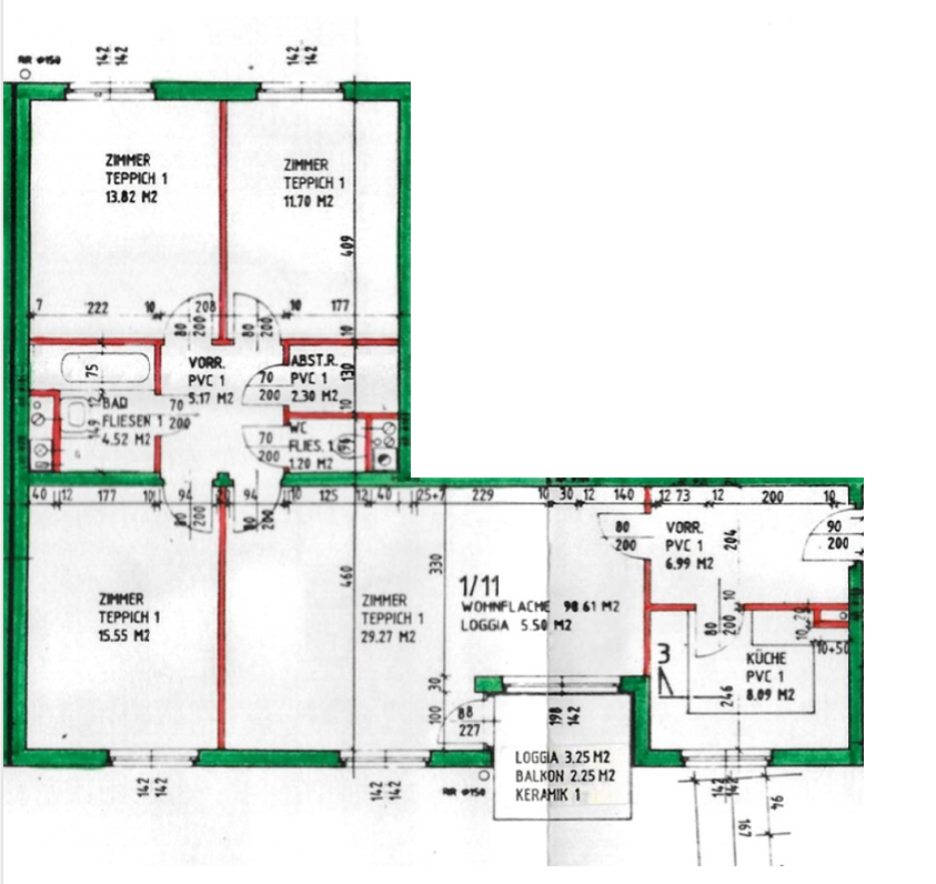 Wohnung zum Kauf 380.000 € 4 Zimmer 99 m²<br/>Wohnfläche Wien 1110