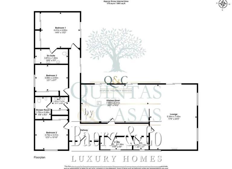 Villa zum Kauf 1.090.000 € 200 m² 1.810 m² Grundstück são brás de alportel