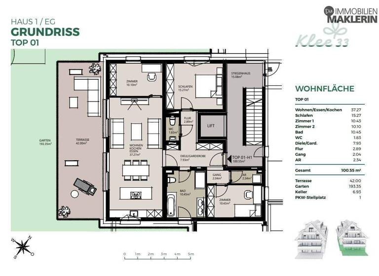 Wohnung zum Kauf 1.243.600 € 4,5 Zimmer 100,6 m² Knabenseminarstraße 31 Urfahr Linz 4040