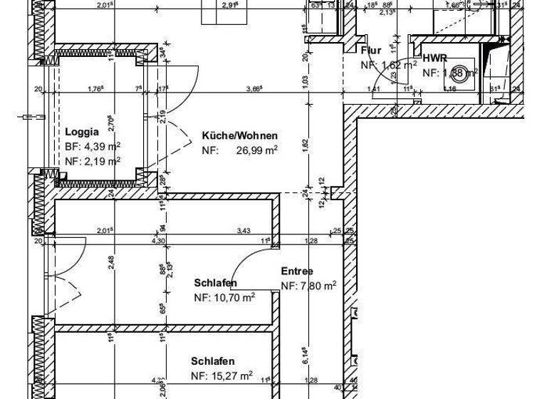Wohnung zur Miete - Erstbezug 1.050 € 3 Zimmer 73 m² 1. Geschoss Hildesheimer Straße 454 Döhren Hannover 30519
