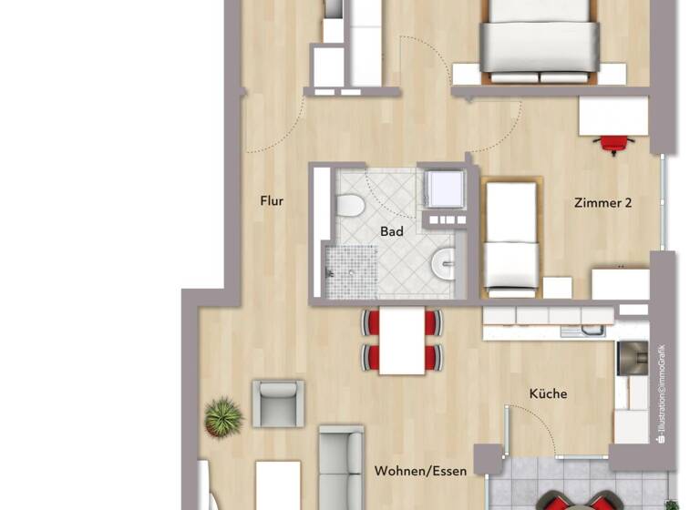 Wohnung zur Miete - Erstbezug 1.607 € 3 Zimmer 80,4 m² 4. Geschoss Leonberg 71229