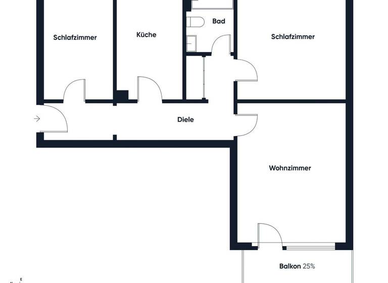Wohnung zum Kauf 235.000 € 3 Zimmer 74 m² 1. Geschoss Hiltrup Münster 48165