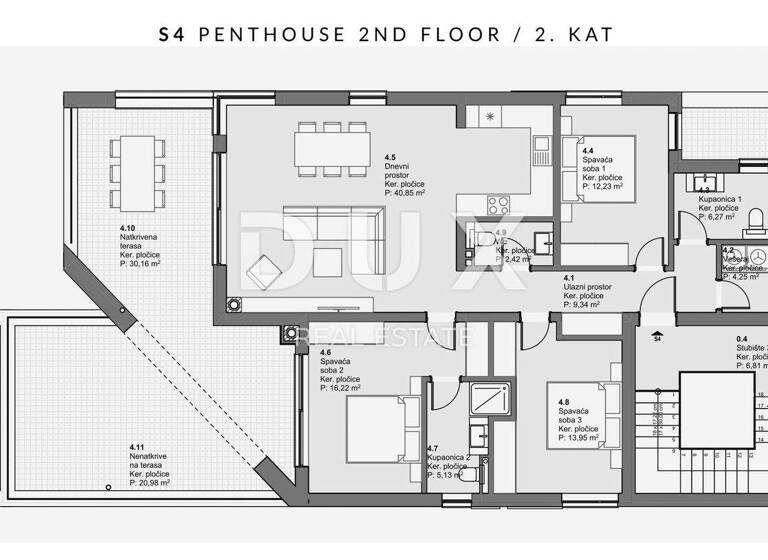 Wohnung zum Kauf 505.000 € 4 Zimmer Vodice 22211