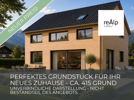 Grundstück zum Kauf 399.000 € 415 m² Grundstück Oberau Oberau 82496
