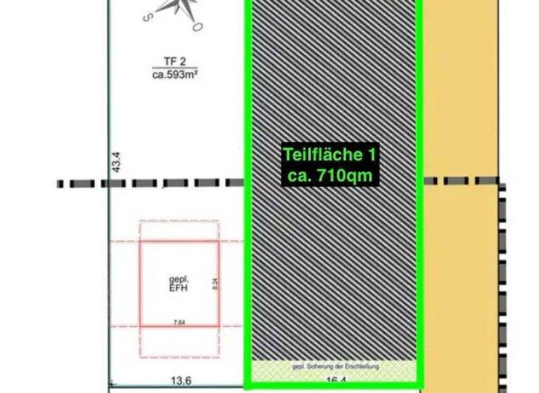 Grundstück zum Kauf 146.260 € 710 m² Grundstück Baugenehmigung vorhanden frei ab sofort Bahnhofstraße 17 Klausdorf Am Mellensee 15838