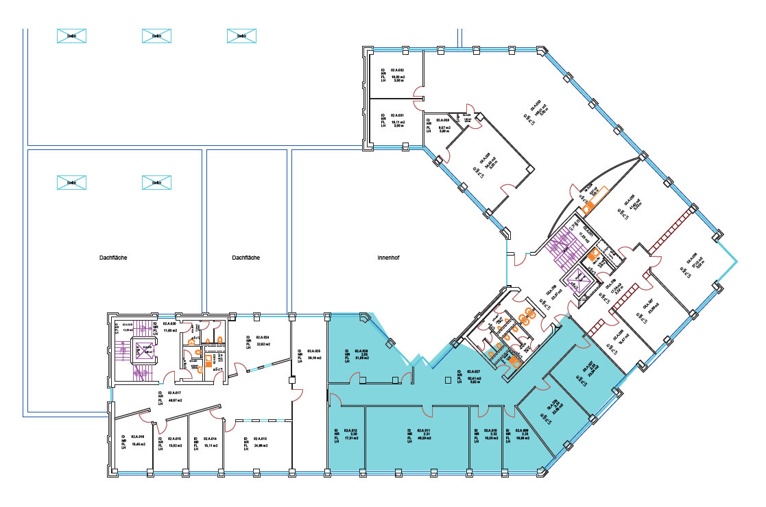 Bürofläche zur Miete 6,50 € 701,9 m²<br/>Bürofläche ab 241 m²<br/>Teilbarkeit Stahldorf Krefeld 47807