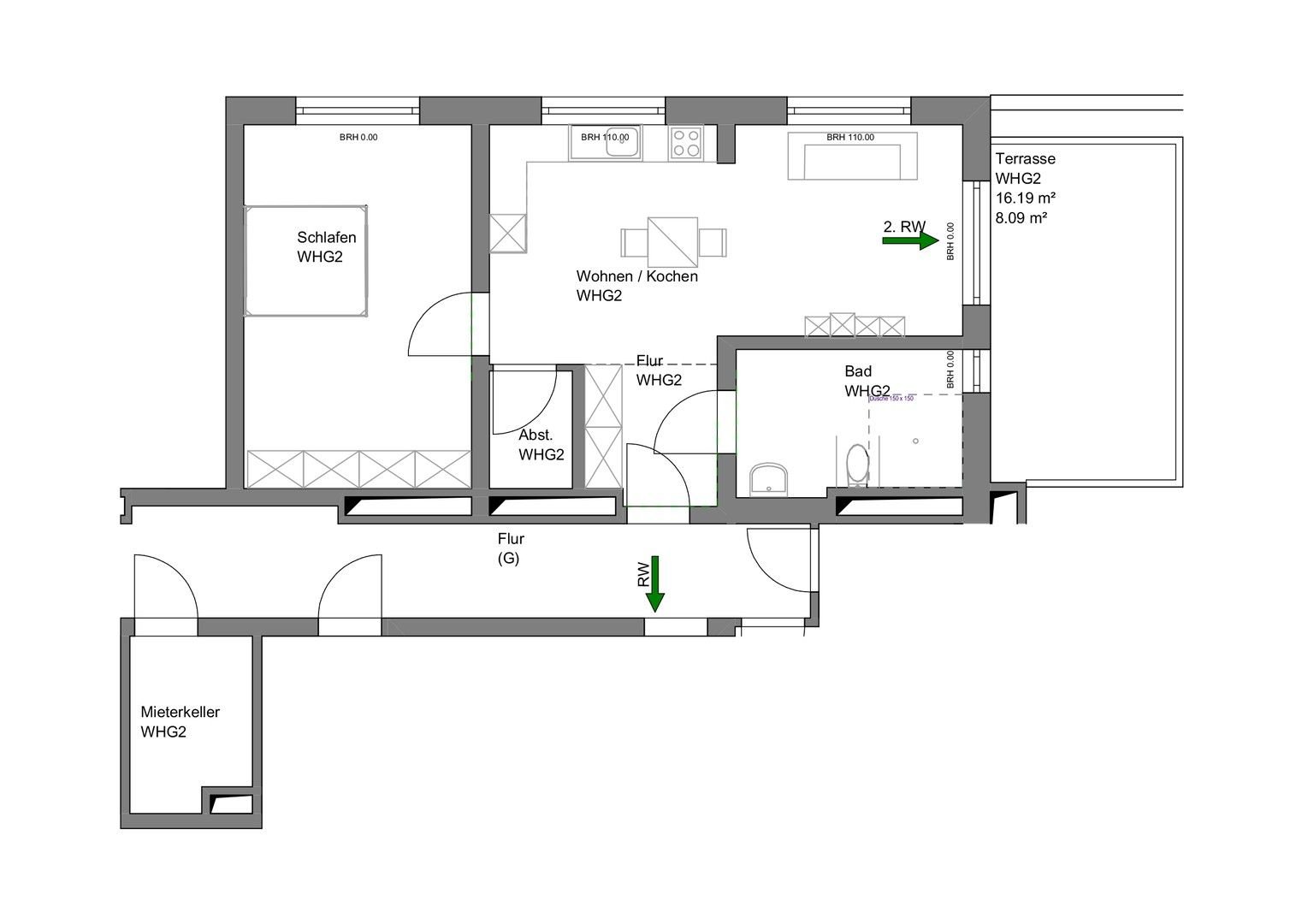 Wohnung zur Miete 1.116 € 2 Zimmer 70 m²<br/>Wohnfläche 2.<br/>Geschoss 01.04.2025<br/>Verfügbarkeit Lagesche Straße 74 - 76 Detmold - Kernstadt Detmold 32756