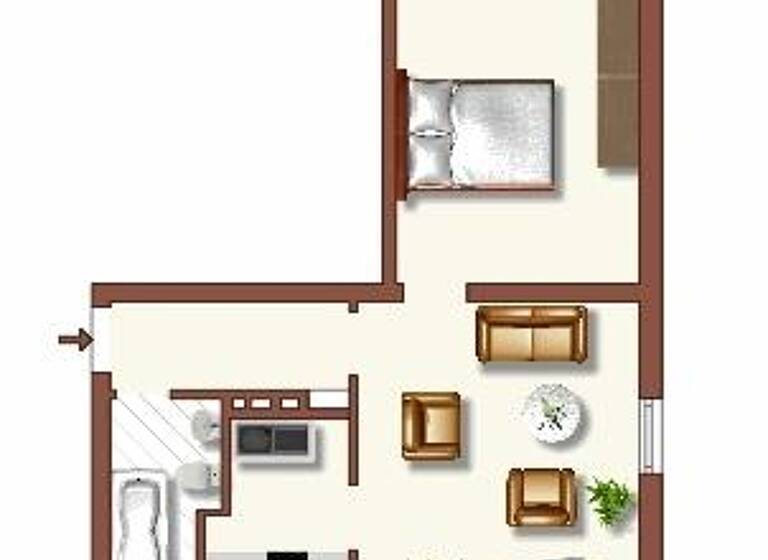 Wohnung zur Miete 419 € 2 Zimmer 41,1 m² 2. Geschoss Meister-Arenz-Straße 26 Huckingen Duisburg 47259