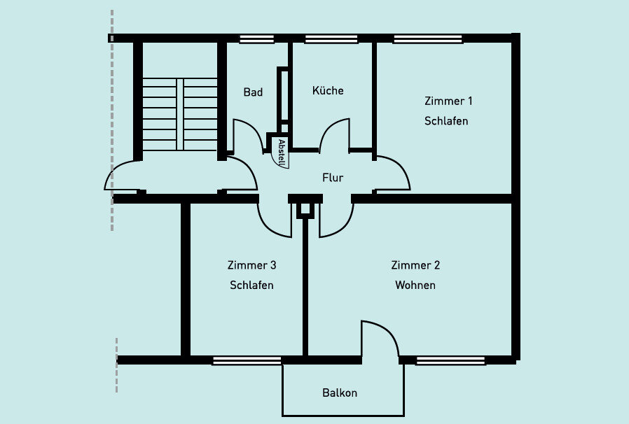 Wohnung zum Kauf 184.000 € 3 Zimmer 80 m²<br/>Wohnfläche 2.<br/>Geschoss Großauheim Hanau / Wolfgang 63457