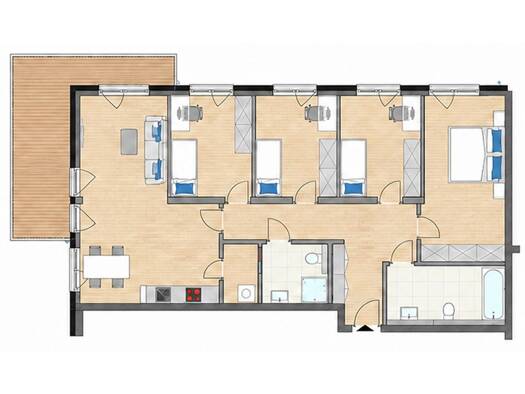 Wohnung zum Kauf - Erstbezug provisionsfrei 660.000 € 5 Zimmer 114,4 m² Geschoss 1/4 frei ab sofort Flößaustraße 100 Südstadt Fürth 90763