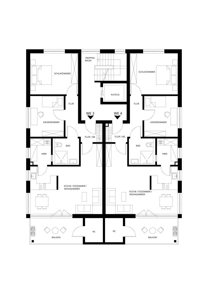 Wohnung zum Kauf provisionsfrei 3 Zimmer 94 m²<br/>Wohnfläche 1.<br/>Geschoss Vorhelm-Mitte Ahlen 59227