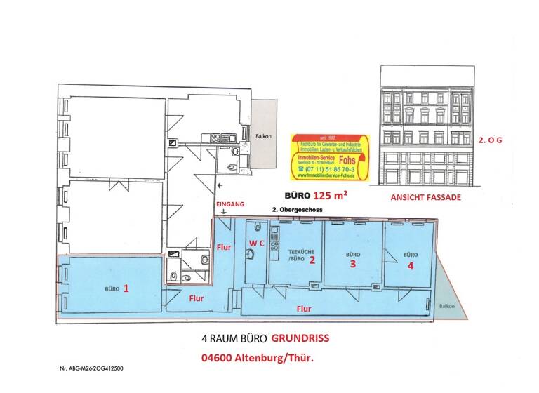 Bürofläche zur Miete 975 € 125 m² Bürofläche teilbar ab 125 m² Altenburg 04600