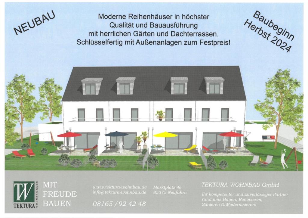 Reihenmittelhaus zum Kauf provisionsfrei 1.230.000 € 5 Zimmer 145 m²<br/>Wohnfläche 318 m²<br/>Grundstück Neufahrn Neufahrn bei Freising 85375