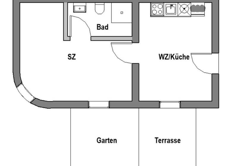 Wohnung zur Miete 590 € 2 Zimmer 42 m² EG Badweg 3 Bad Schwalbach 65307