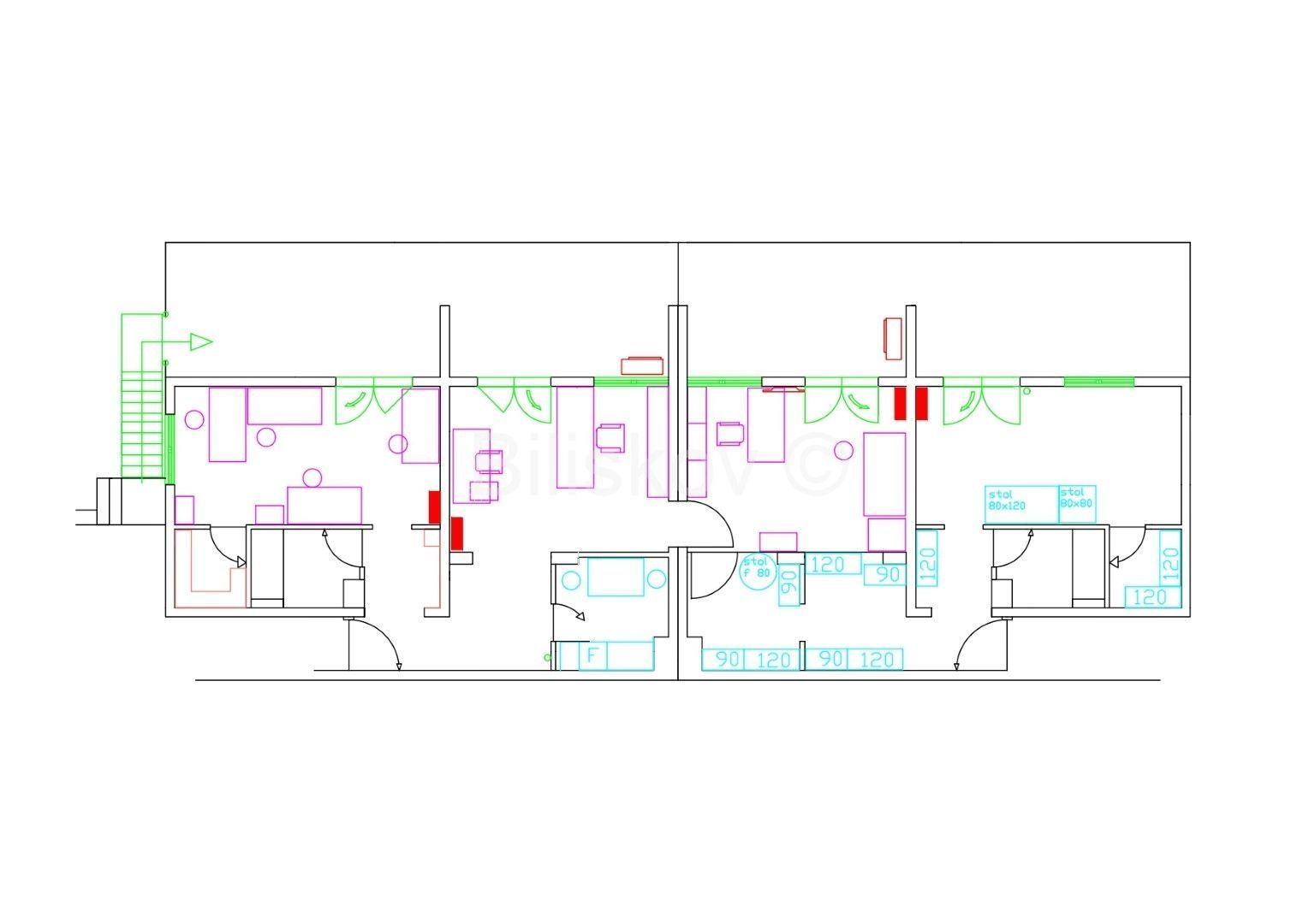 Büro-/Praxisfläche zur Miete 2.000 € 7 Zimmer Pazdigrad