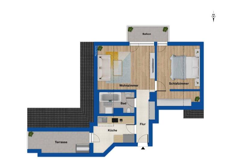 Wohnung zum Kauf 265.000 € 2 Zimmer 57 m² 3. Geschoss Kolbermoor 83059