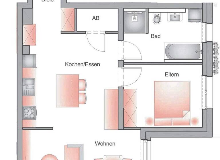 Wohnung zum Kauf - Erstbezug provisionsfrei 352.900 € 2,5 Zimmer 65,8 m² 2. Geschoss Lorestraße  Haus 2 WE 41 10 Dinkelsbühl 91550