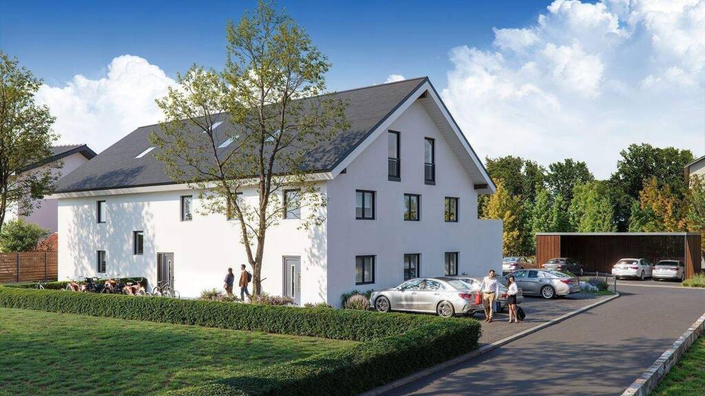 Terrassenwohnung zum Kauf - Erstbezug provisionsfrei 355.000 € 3 Zimmer 77 m² 2. Geschoss Landau Landau an der Isar 94405