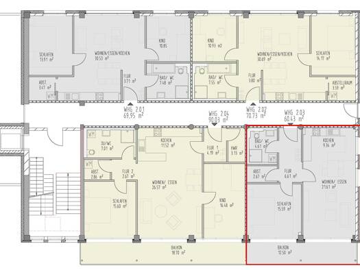 Wohnung zum Kauf - Erstbezug provisionsfrei als Kapitalanlage geeignet 2 Zimmer 66,7 m² Ochsenfurt Ochsenfurt 97199