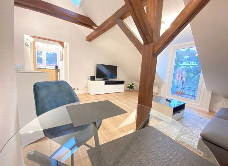 Wohnung zur Miete 1.050 € 2 Zimmer 41 m²<br/>Wohnfläche Dachgeschoss<br/>Geschoss ab sofort<br/>Verfügbarkeit Stadtmitte Esslingen 73728