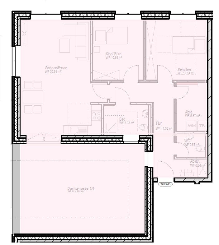 Penthouse zum Kauf 315.000 € 3 Zimmer 88,4 m²<br/>Wohnfläche ab sofort<br/>Verfügbarkeit Ahlhorn Großenkneten / Ahlhorn 26197