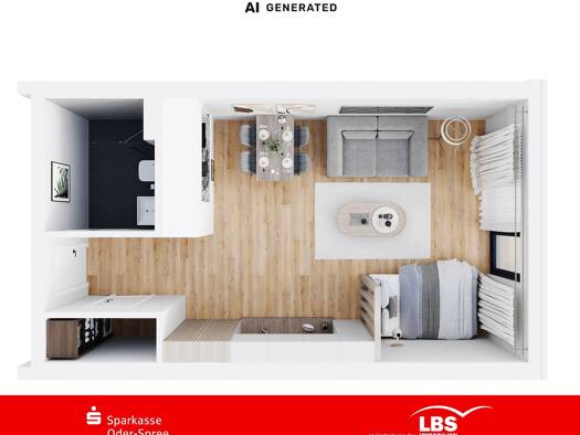Wohnung zum Kauf - Erstbezug provisionsfrei 132.500 € 1 Zimmer 36,7 m² 2. Geschoss Briesen Briesen (Mark) 15518
