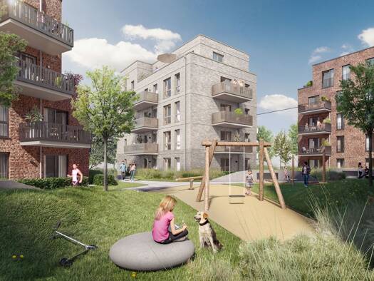 Wohnung zum Kauf - Erstbezug provisionsfrei 599.500 € 3 Zimmer 103 m² Geschoss 2/3 frei ab 01.01.2028 Kösliner Weg Garstedt Norderstedt 22850
