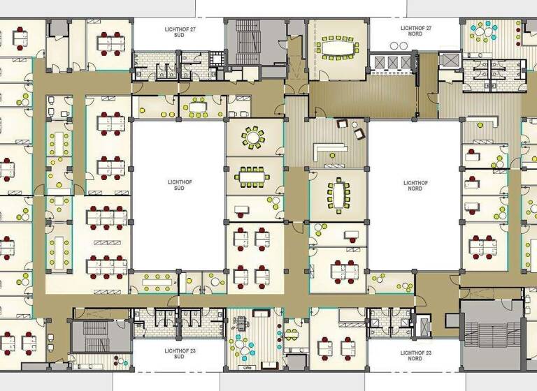 Bürofläche zur Miete provisionsfrei 32 € 2.577 m² Bürofläche teilbar von 800 m² bis 1.777 m² Große Bleichen 23-27 Neustadt Hamburg 20354