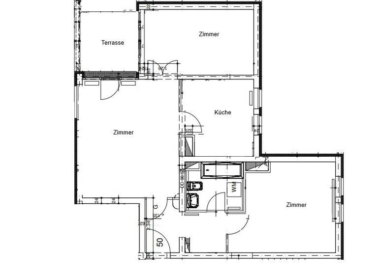 Wohnung zur Miete nur mit Wohnberechtigungsschein 488 € 3 Zimmer 72,6 m² 4. Geschoss frei ab sofort Volltuchweg 2 Luckenwalde 14943