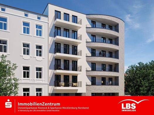 Wohnung zum Kauf - Erstbezug 385.000 € 3 Zimmer 70 m² Kröpeliner Tor-Vorstadt Rostock 18057