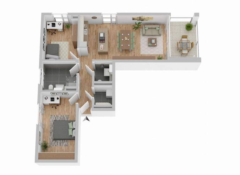 Wohnung zur Miete - Erstbezug 1.570 € 3 Zimmer 83,4 m² 2. Geschoss frei ab 01.06.2026 Innenstadt Ravensburg 88212