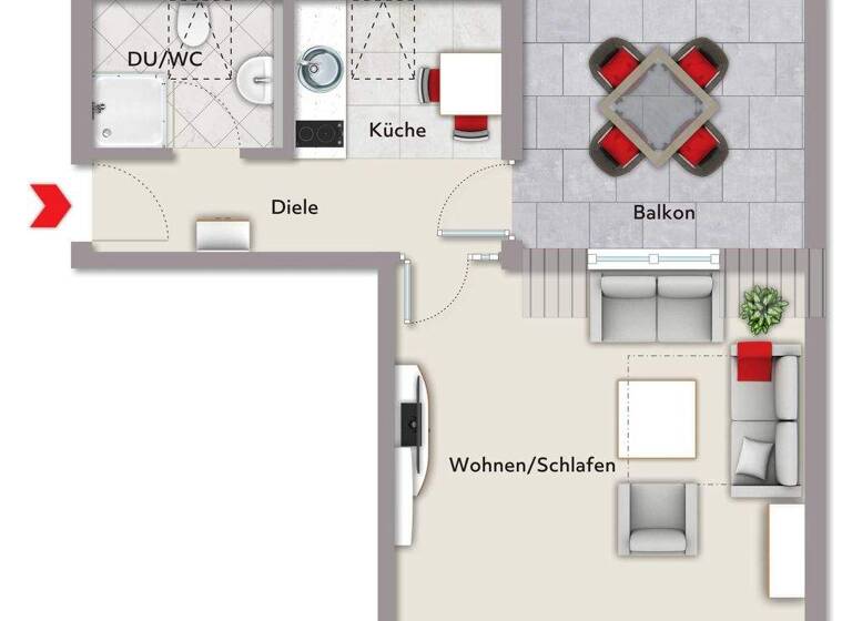 Studio zum Kauf 85.000 € 1 Zimmer 36,8 m² Seidnitz/Dobritz Dresden 01237