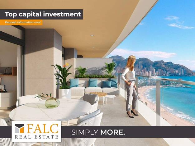 Terrassenwohnung zum Kauf provisionsfrei 591.000 € 3 Zimmer 83 m² 8. Geschoss BENIDORM 03500