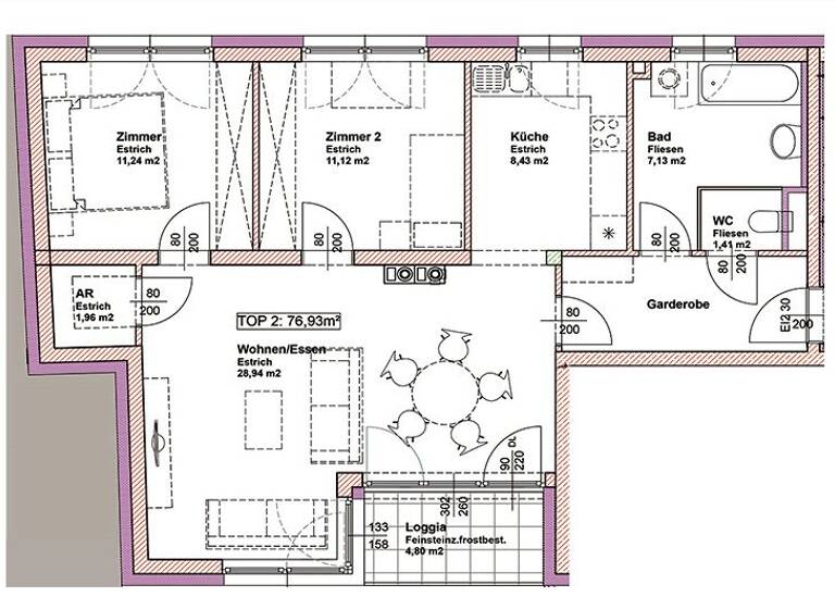 Wohnung zur Miete 757 € 76,9 m² Els 19/2/2 Albrechtsberg an der Großen Krems 3613