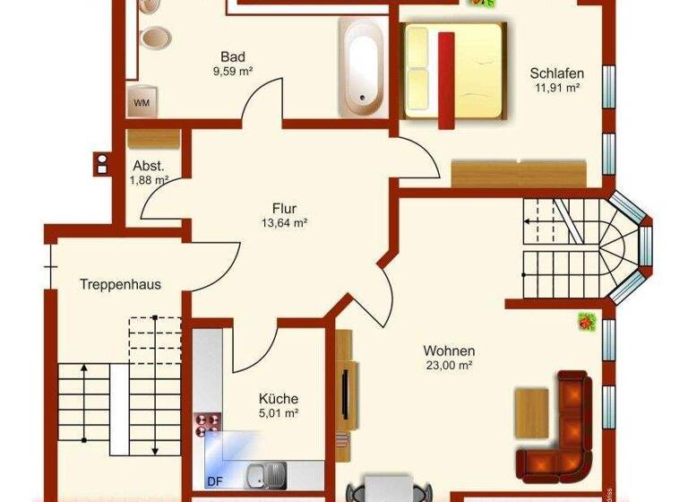 Wohnung zum Kauf 245.000 € 3 Zimmer 85 m² 2. Geschoss Niedersedlitz Dresden 01259