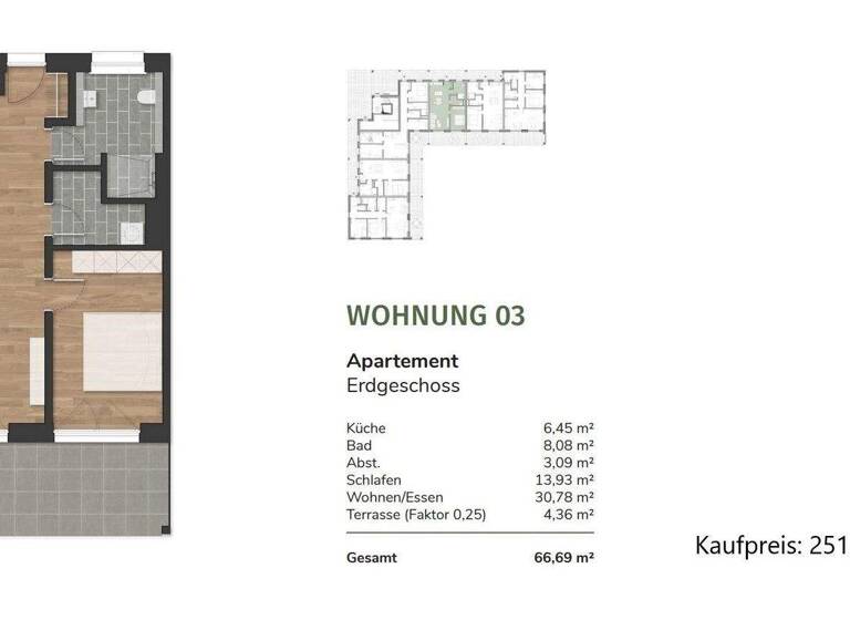 Wohnung zum Kauf - Erstbezug 251.755 € 2 Zimmer 62,6 m² Neuenburg Zetel 26340