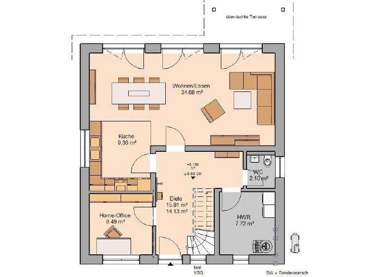 Einfamilienhaus zum Kauf provisionsfrei 356.572 € 5 Zimmer 141 m² 720 m² Grundstück Borstendorf Grünhainichen 09579