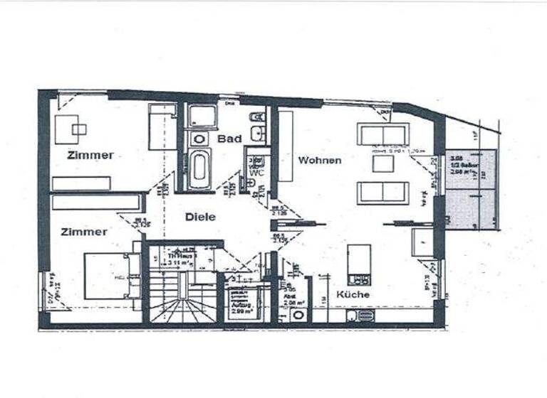 Wohnung zur Miete 1.422 € 3 Zimmer 112 m² 2. Geschoss frei ab sofort Neustädtischer Markt 18 Neustadt Brandenburg an der Havel 14776