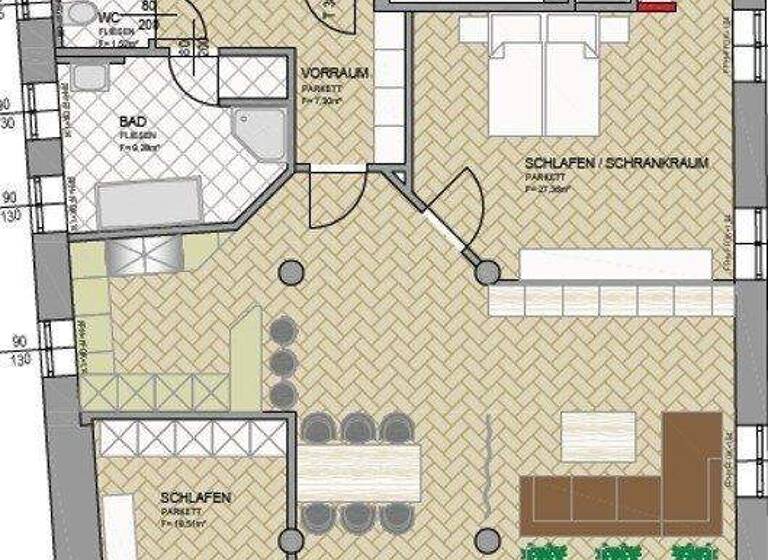 Wohnung zur Miete 1.752 € 3 Zimmer 146 m² 3. Geschoss Mariahilfer Straße Sankt Leonhard Graz,01.Bez.:Innere Stadt 8010
