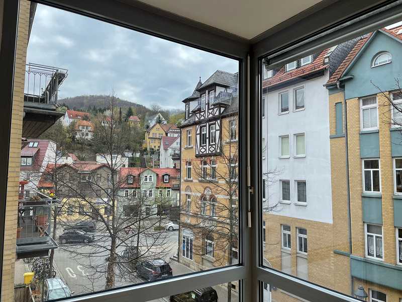 Wohnung zur Miete 600 € 2 Zimmer 59,2 m²<br/>Wohnfläche 3.<br/>Geschoss ab sofort<br/>Verfügbarkeit Breite Str. 10 Wenigenjena - Ort Jena 07749