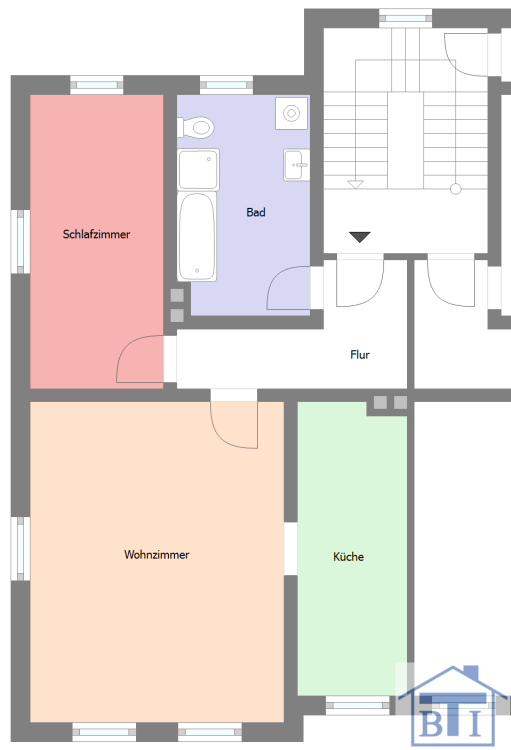 Wohnung zur Miete 295 € 2 Zimmer 67 m²<br/>Wohnfläche 2.<br/>Geschoss Zittau Zittau 02763