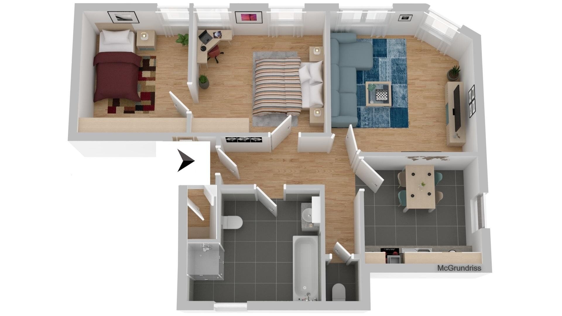 Wohnung zur Miete 750 € 3 Zimmer 70 m²<br/>Wohnfläche 1.<br/>Geschoss 01.12.2024<br/>Verfügbarkeit Kyffhäuserstraße 11 Innenstadt - Süd 1 Worms 67547