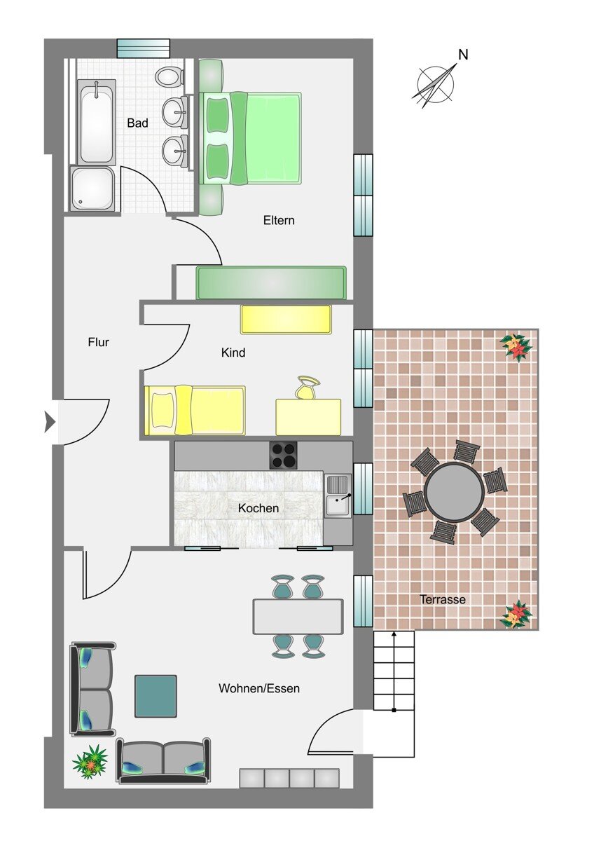 Wohnung zum Kauf 329.000 € 3 Zimmer 83,1 m²<br/>Wohnfläche Ofterdingen 72131