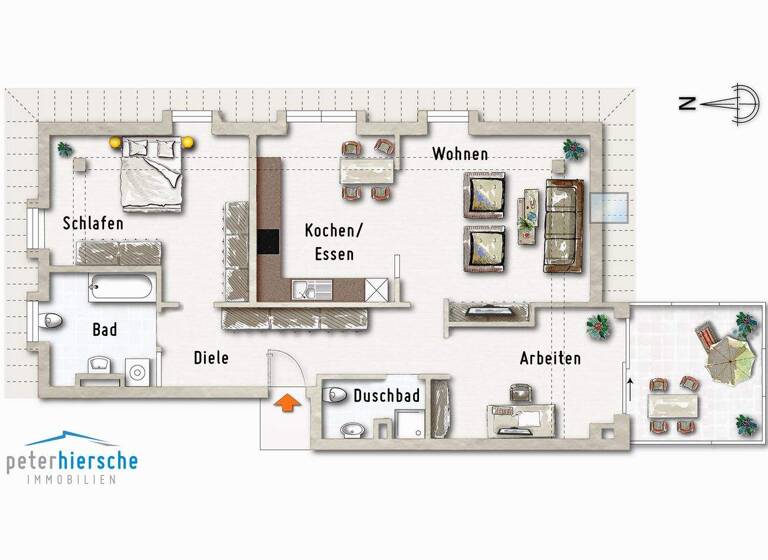 Wohnung zum Kauf 690.000 € 3 Zimmer 99,5 m² 2 Geschosse frei ab sofort Elfenstraße 14 Ramersdorf-Perlach München 81739