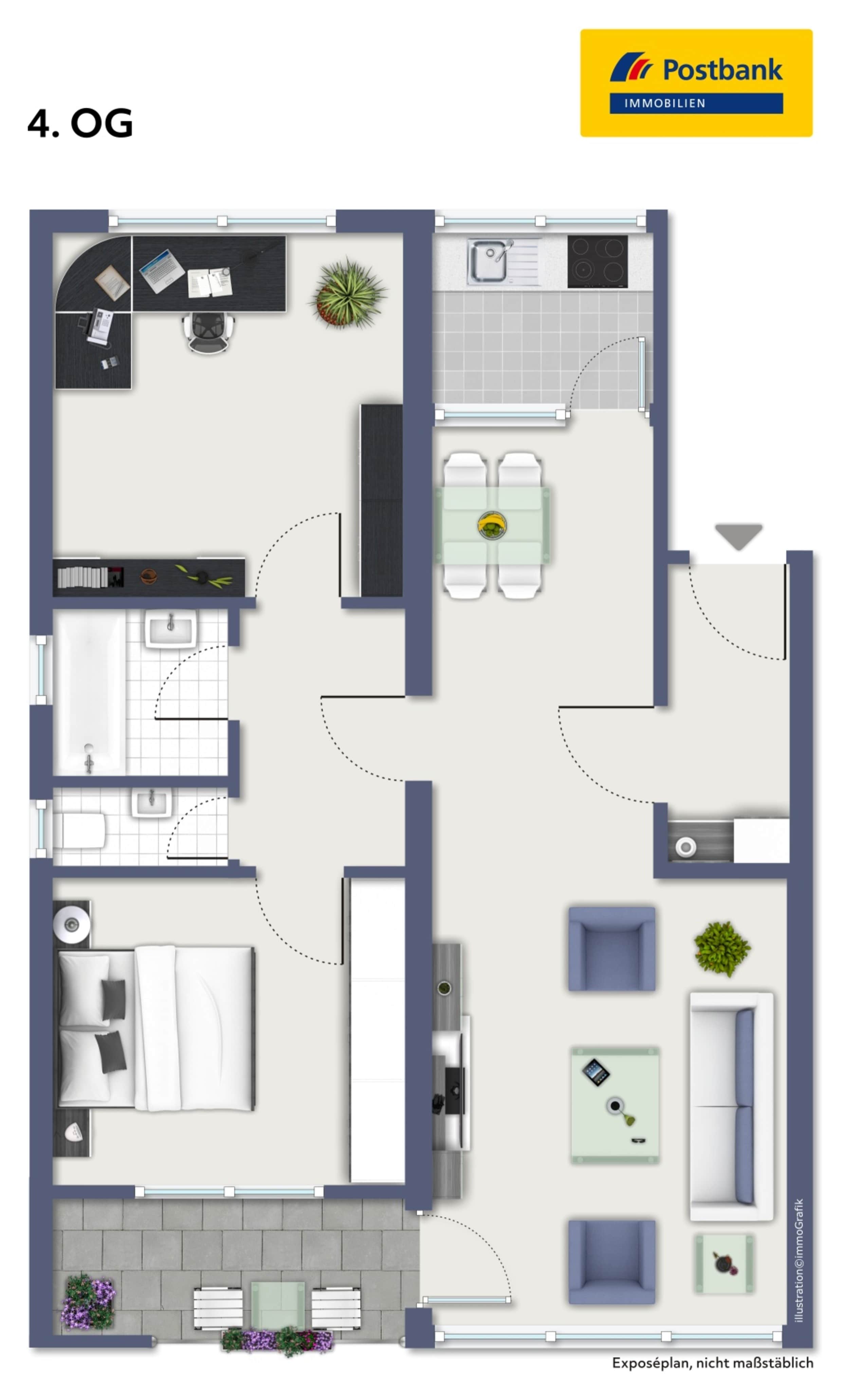 Wohnung zum Kauf 234.000 € 3 Zimmer 74,2 m²<br/>Wohnfläche Möglingen 71696