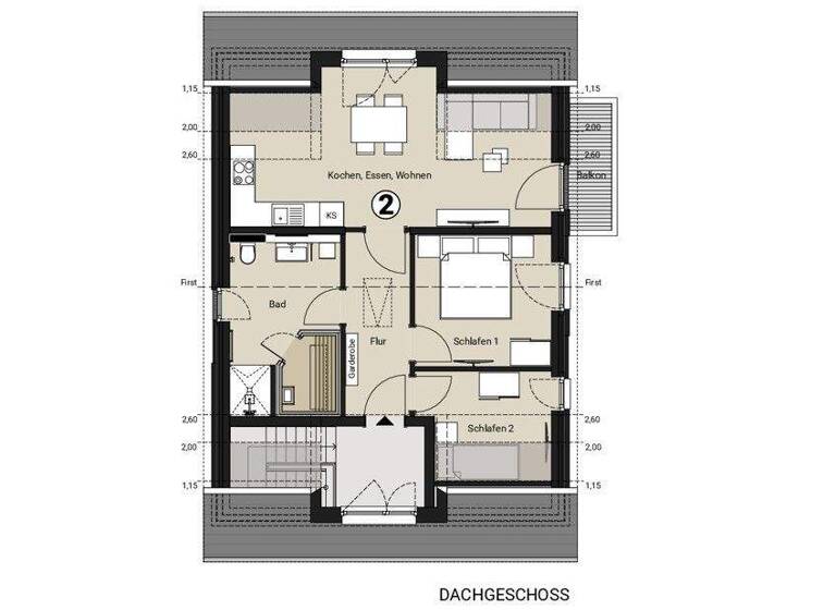 Wohnung zum Kauf - Erstbezug 333.000 € 3 Zimmer 66,8 m² Stollhamm Butjadingen / Tossens 26969