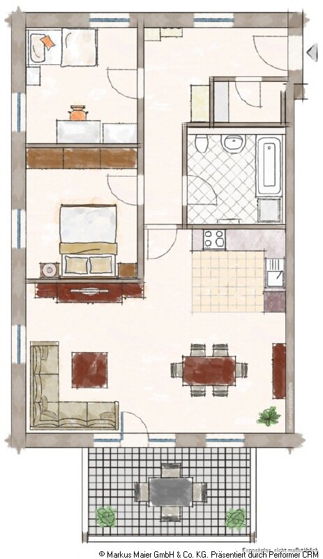 Wohnung zur Miete 1.100 € 3 Zimmer 81,4 m²<br/>Wohnfläche ab sofort<br/>Verfügbarkeit Haager Str. 54 Obertaufkirchen Obertaufkirchen 84419