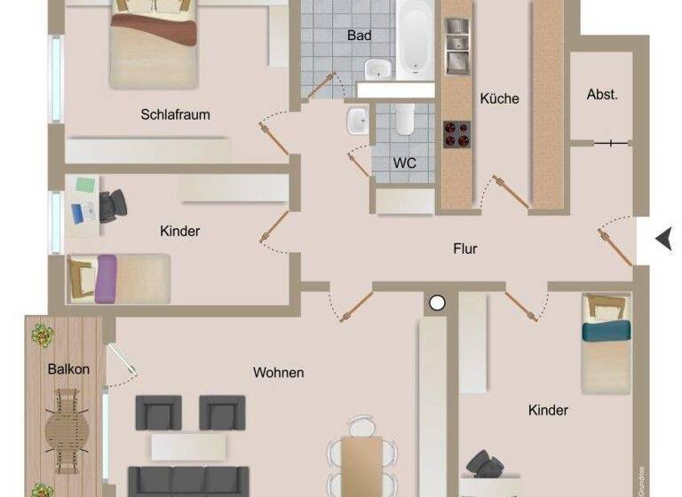 Wohnung zum Kauf 349.000 € 4 Zimmer 97,9 m² Ehningen 71139